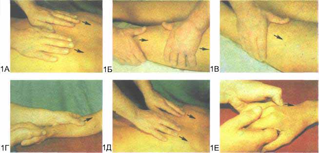 Приемы массажа